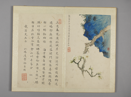 娱目赏心册-姜泓梅石册页, , Jiang Hong