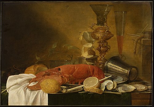 Still life with a lobster, , Jan Davidszoon de Heem