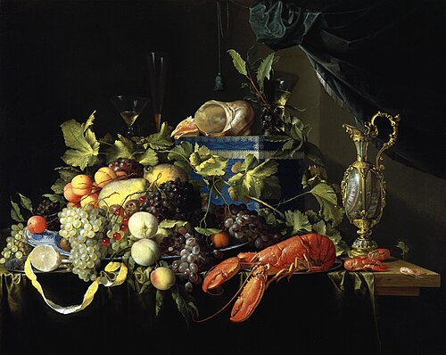 Stilleben mit Früchten und Hummer, 1648, Jan Davidszoon de Heem