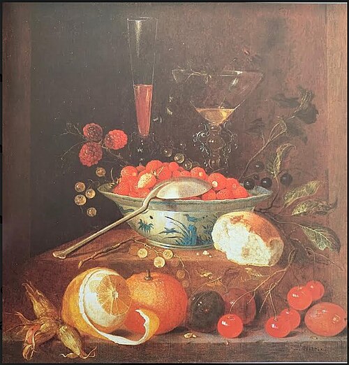 Fruit and two glasses (façon de Venise), 1650, Jan Davidszoon de Heem