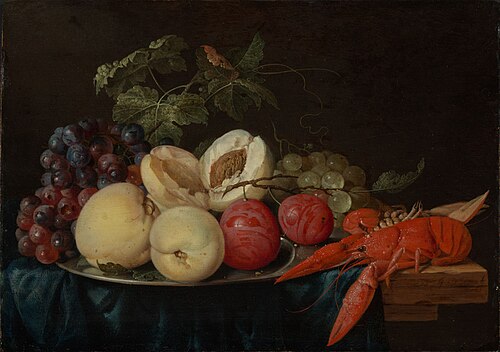 Still life with fruit and a lobster, 1650, Jan Davidszoon de Heem