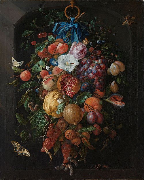 Festoon of Fruit and Flowers, 1660, Jan Davidszoon de Heem