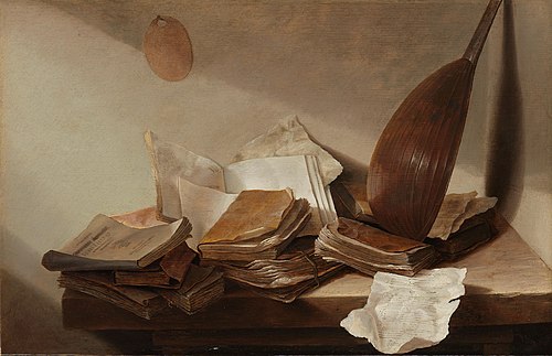 Still Life with Books, 1627, Jan Davidszoon de Heem
