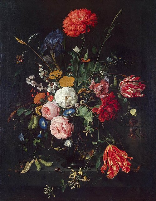 Flowers in a Vase, 1670, Jan Davidszoon de Heem