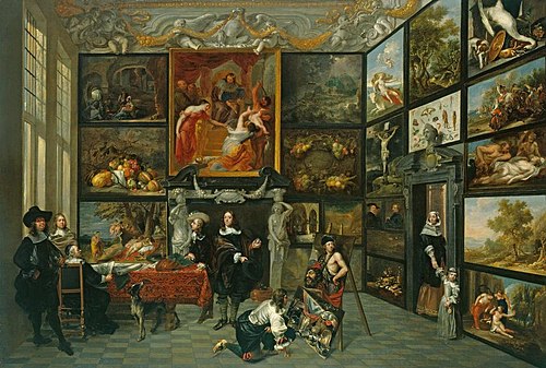 A Cabinet of Pictures, 1653, Jan Davidszoon de Heem