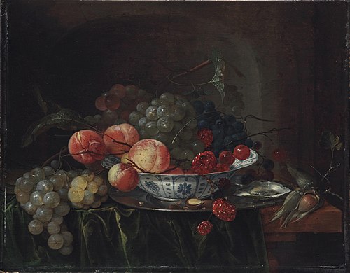 Still Life of Fruit in a Wan-Li Bowl, 1640, Jan Davidszoon de Heem
