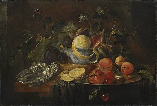 Stillleben mit Früchten und Silberschale, 1652, Jan Davidszoon de Heem
