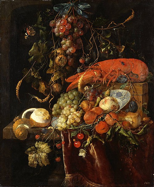 Still Life with a Lobster, 1669, Jan Davidszoon de Heem