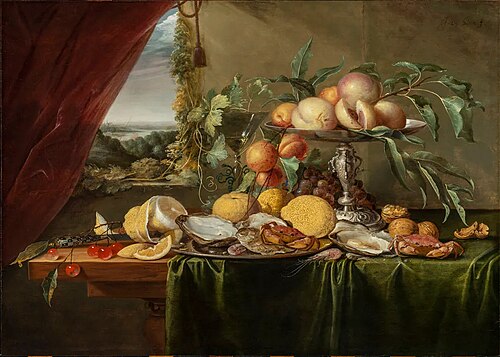 Still Life on a Wooden Table, 1650, Jan Davidszoon de Heem