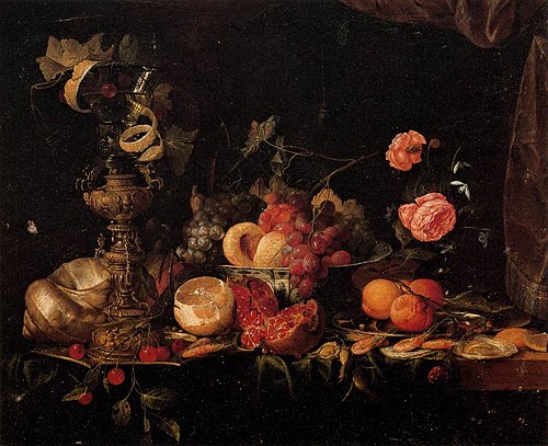 Still-Life with Flowers and Fruit, 1660, Jan Davidszoon de Heem