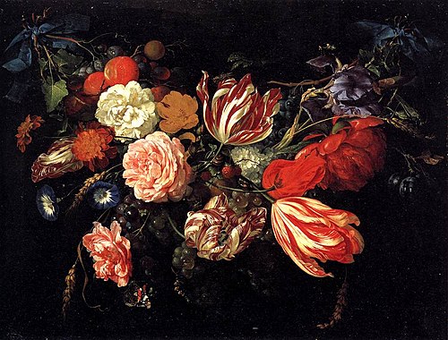 Festoon with Flowers and Fruit, 1660, Jan Davidszoon de Heem