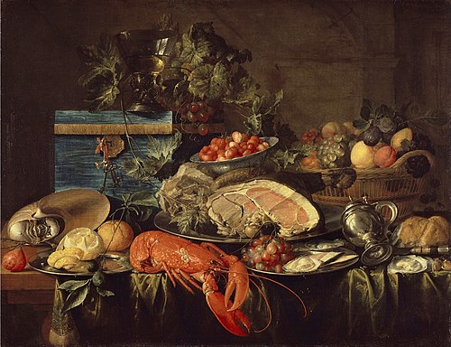 Still Life with Lobster, 1643, Jan Davidszoon de Heem