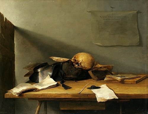 Still-life with Books and Skull (Vanitas), 1629, Jan Davidszoon de Heem