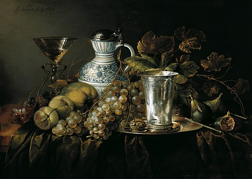 Fruit Still Life with a Silver Beaker, 1648, 1648, Jan Davidszoon de Heem