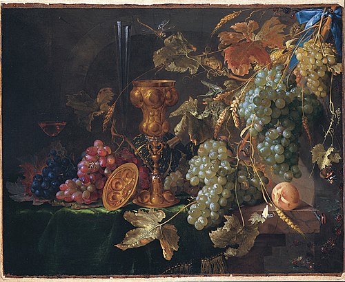 Still Life with Grapes, 1660, Jan Davidszoon de Heem