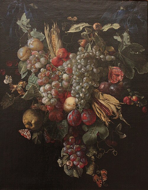Guirlande de fruits, 1637, Jan Davidszoon de Heem