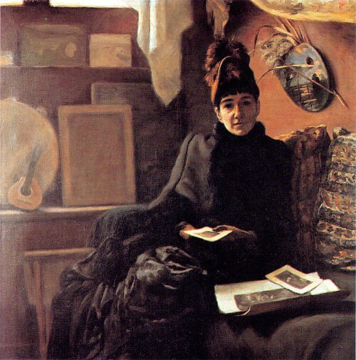 Damebesøg i atelieret, 1886, Eva Bonnier