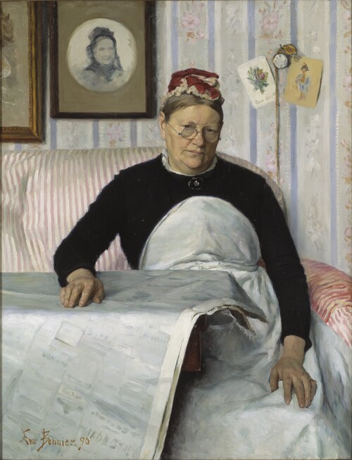 The Housekeeper, Brita Maria (Mussa) Banck, 1890, Eva Bonnier