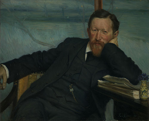 Porträtt av Hjalmar Lundbohm, 1892, 1892, Eva Bonnier
