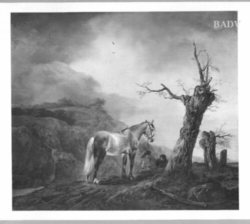 white horse in landscape, 1644, Philips Wouwerman