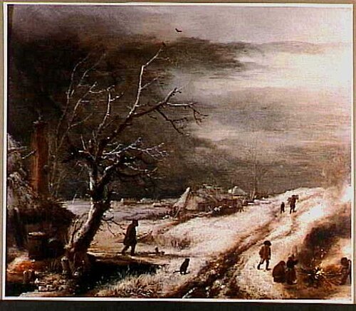 Winter landscape, 1662, Philips Wouwerman
