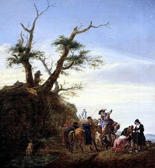 A Hawking Party, , Philips Wouwerman