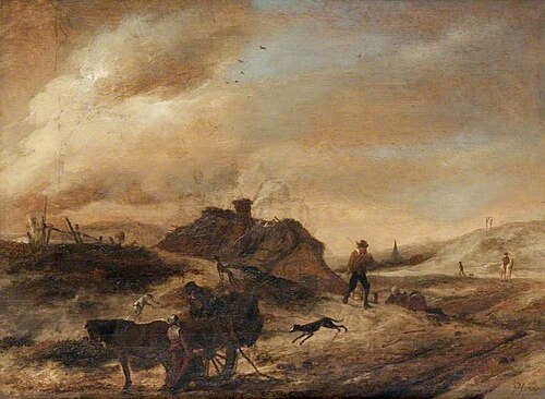 Landscape with a Farm Cart, , Philips Wouwerman