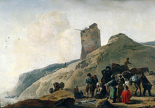 The Seashore at Scheveningen, The Netherlands, , Philips Wouwerman
