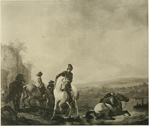 Watering Horses, 1655, Philips Wouwerman
