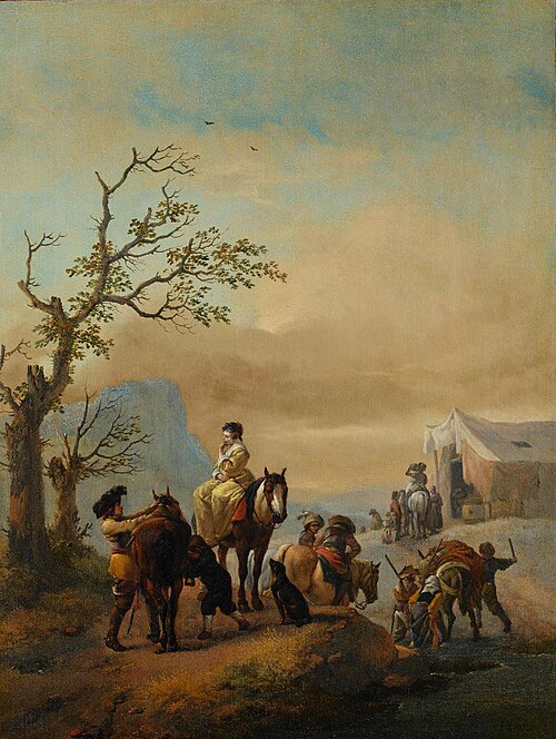 Soldaten unterwegs, 1655, Philips Wouwerman