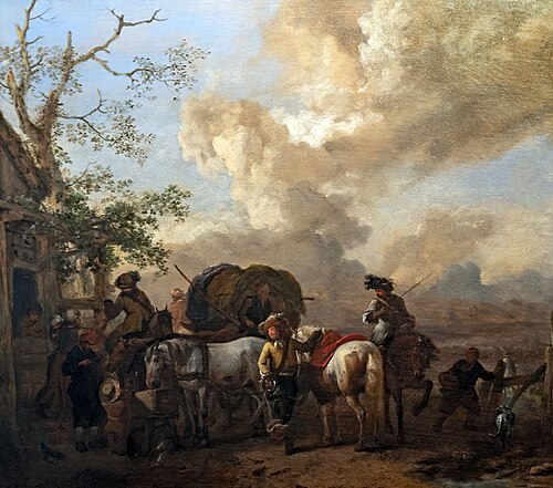 Le relais, 1652, Philips Wouwerman