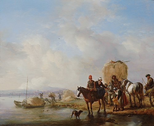 The Hay Wagon, 1650, Philips Wouwerman