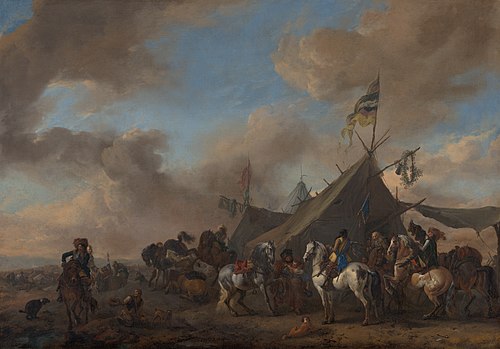 Army Camp, 1665, Philips Wouwerman