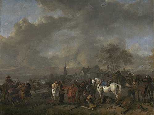 The victory of the peasants, 1650, Philips Wouwerman
