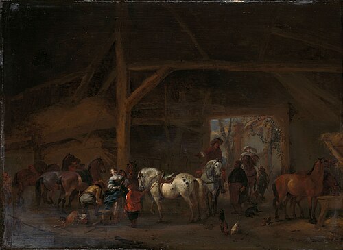 A stable, 1650, Philips Wouwerman
