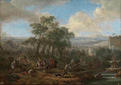 Hare Hunting, 1665, Philips Wouwerman