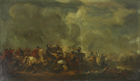 Poles in the battle against the Swedes, 1650, Philips Wouwerman