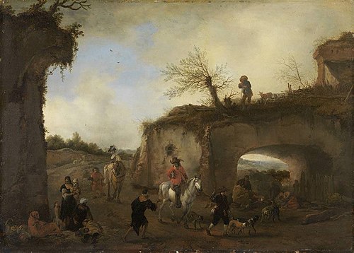 The falconry, 1653, Philips Wouwerman