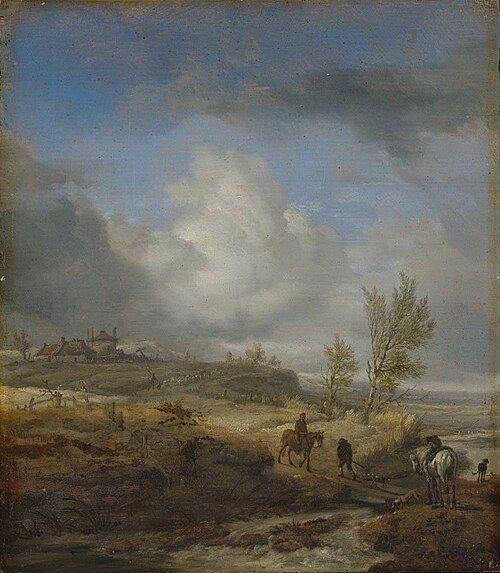 Cloudy Dune Landscape, 1650, Philips Wouwerman