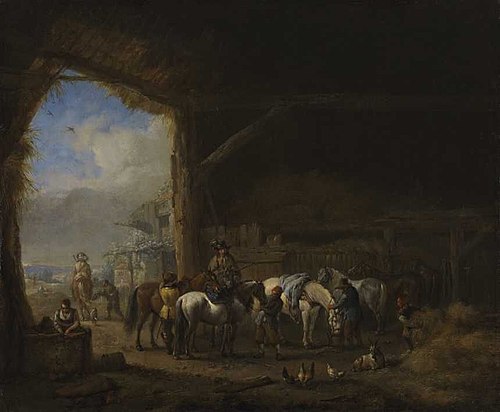 Horse Stable, 1660, Philips Wouwerman