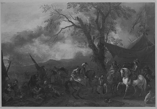 Aufbruch aus dem Lager, 1666, Philips Wouwerman