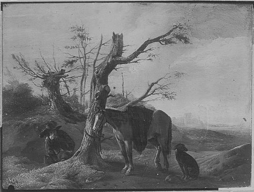 Dismounted Rider, 1643, Philips Wouwerman