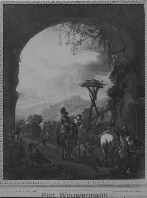 Ankunft im Quartier (Kopie nach), 1643, Philips Wouwerman