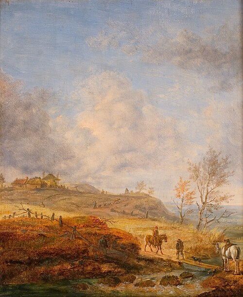 Hilly Dune Landscape, 1651, Philips Wouwerman