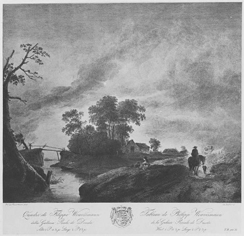 Landscape, 1650, Philips Wouwerman