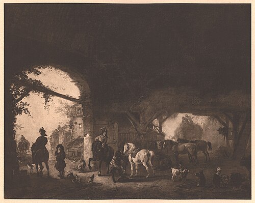 Stable Interior, 1660, Philips Wouwerman