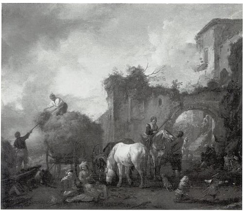 The Hay Wagon, 1655, Philips Wouwerman
