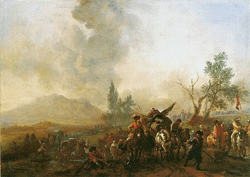 An Army on the March, 1665, Philips Wouwerman