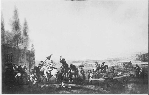 Departing for the Hunt, 1660, Philips Wouwerman