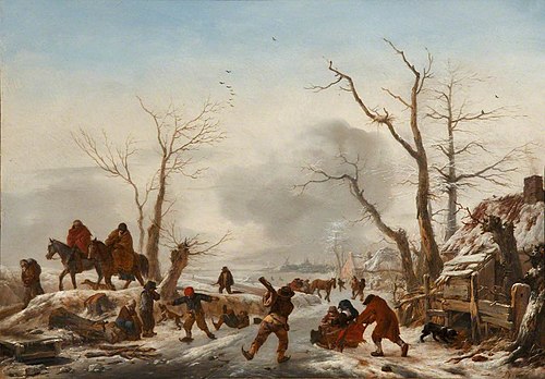 A Winter Landscape, 1653, Philips Wouwerman